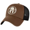 SPARTAN Earned Trucker Hat - Unisex 1 SPARTAN Earned Trucker Hat - Unisex -Sportswear Sales Shop Spartan Earned Trucker Hat Brown Black 1
