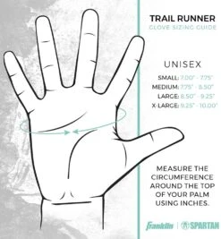 SPARTAN By Franklin Trail Runner Gloves 9 SPARTAN By Franklin Trail Runner Gloves -Sportswear Sales Shop Spartan Franklin Trail Runner Glove Teal 1