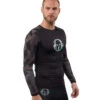 SPARTAN By CRAFT Delta 2.0 Compression LS Top - Men's -Sportswear Sales Shop Spartan Mens Craft Delta 2.0 Compression LS Top Black Woods 6