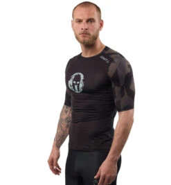 SPARTAN By CRAFT Delta 2.0 Compression SS Top - Men's -Sportswear Sales Shop Spartan Mens Craft Delta 2.0 Compression Singlet Black Woods 6