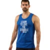 SPARTAN Love The Struggle Tank - Men's -Sportswear Sales Shop Spartan Mens Love the Struggle Tank Blue 1