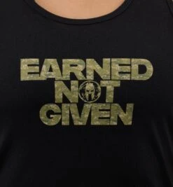 SPARTAN Earned Not Given Tank - Women's -Sportswear Sales Shop Spartan Womens Earned Not Given Black 4